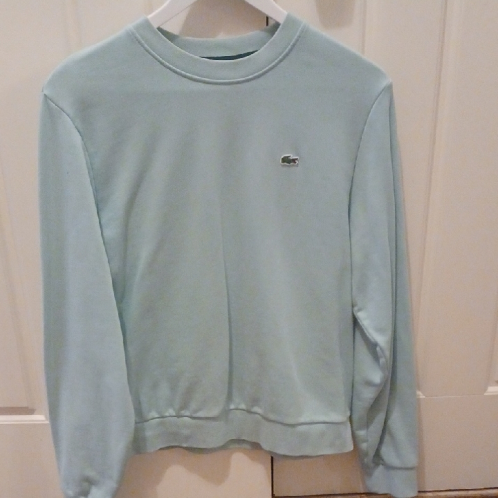 Lacoste Sweatshirt Unisex, Size 38, Mint Blue
